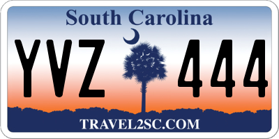SC license plate YVZ444
