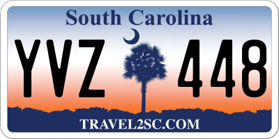 SC license plate YVZ448