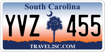 SC license plate YVZ455