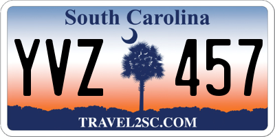 SC license plate YVZ457