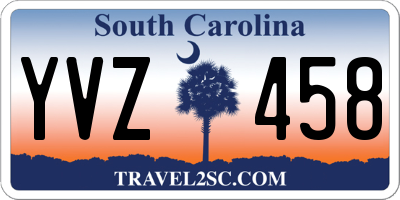 SC license plate YVZ458