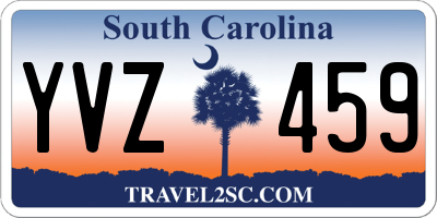 SC license plate YVZ459