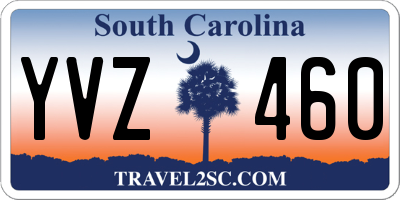SC license plate YVZ460