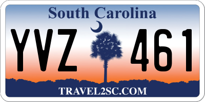 SC license plate YVZ461
