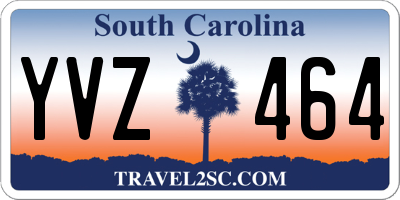 SC license plate YVZ464