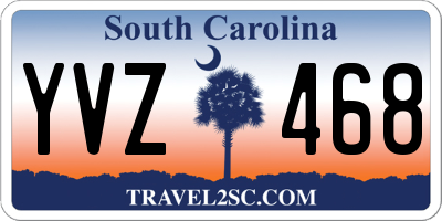 SC license plate YVZ468