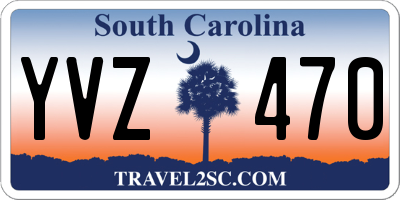 SC license plate YVZ470