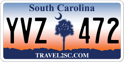 SC license plate YVZ472
