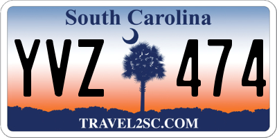 SC license plate YVZ474