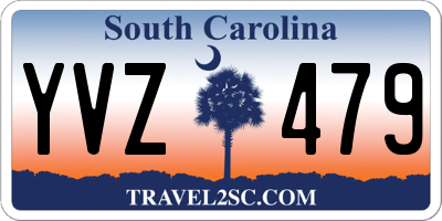 SC license plate YVZ479