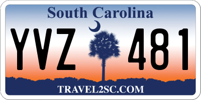 SC license plate YVZ481