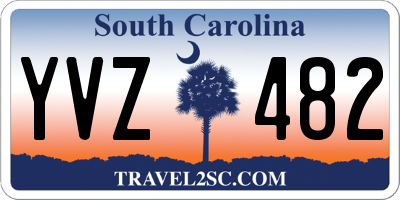 SC license plate YVZ482