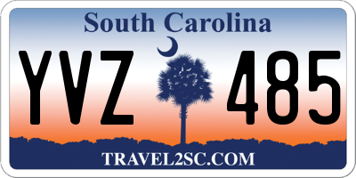 SC license plate YVZ485