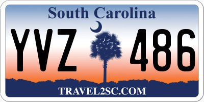 SC license plate YVZ486