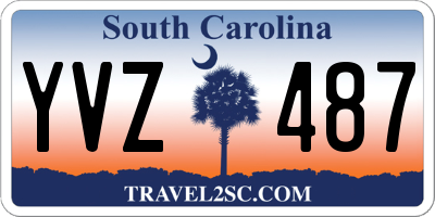 SC license plate YVZ487