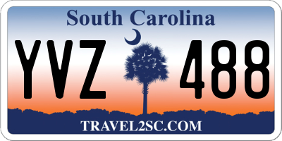SC license plate YVZ488
