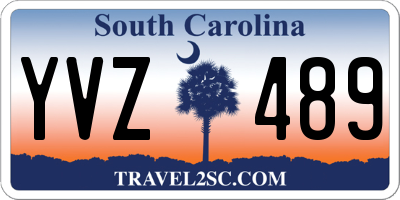 SC license plate YVZ489
