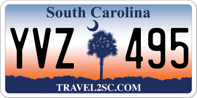 SC license plate YVZ495
