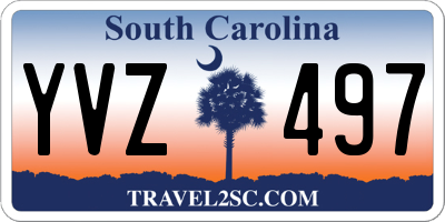 SC license plate YVZ497