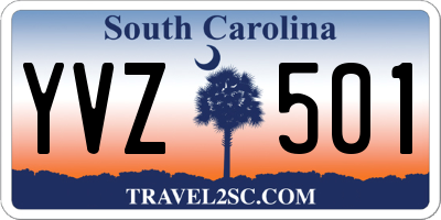 SC license plate YVZ501