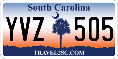 SC license plate YVZ505