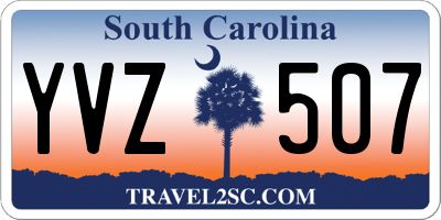 SC license plate YVZ507