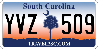 SC license plate YVZ509