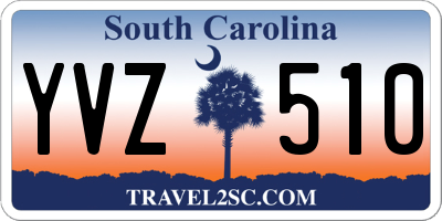 SC license plate YVZ510
