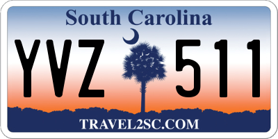 SC license plate YVZ511