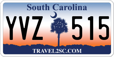 SC license plate YVZ515