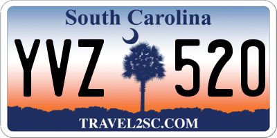 SC license plate YVZ520