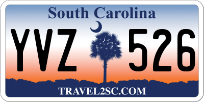 SC license plate YVZ526