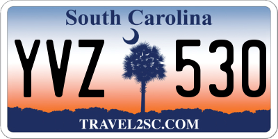 SC license plate YVZ530