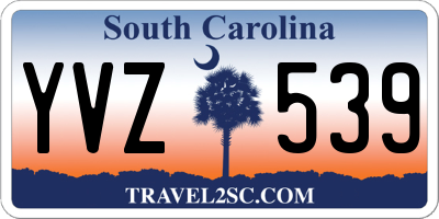 SC license plate YVZ539