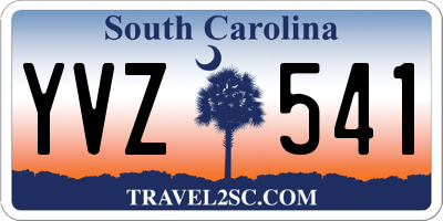 SC license plate YVZ541