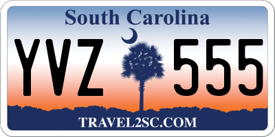 SC license plate YVZ555