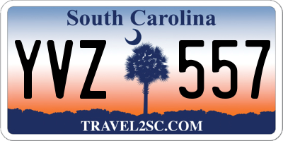 SC license plate YVZ557