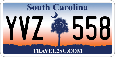 SC license plate YVZ558