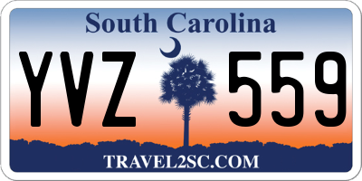 SC license plate YVZ559