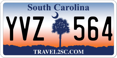 SC license plate YVZ564