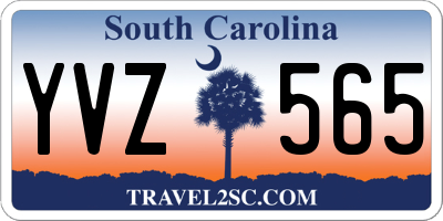 SC license plate YVZ565