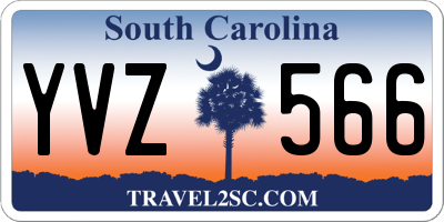 SC license plate YVZ566