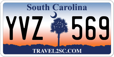 SC license plate YVZ569