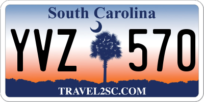 SC license plate YVZ570