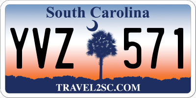 SC license plate YVZ571