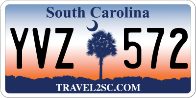 SC license plate YVZ572
