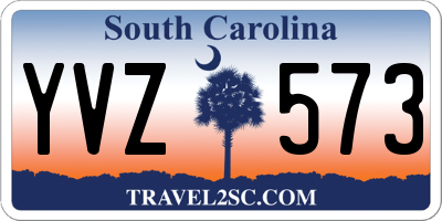 SC license plate YVZ573