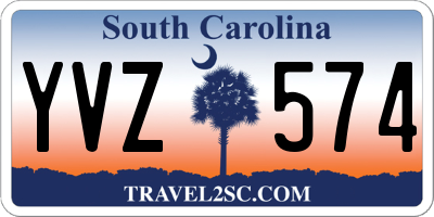 SC license plate YVZ574