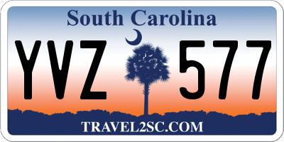SC license plate YVZ577