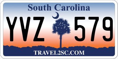 SC license plate YVZ579
